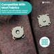Sew-on Magnetic Snap Fastener Metal Clasps